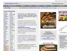 Tablet Screenshot of contractor-box.com